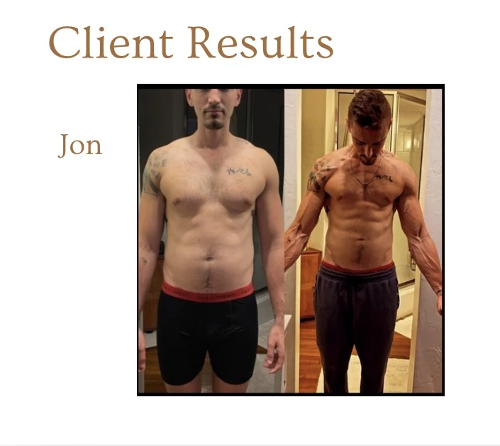 Jon, before and after coaching with Jonathan Heitritter