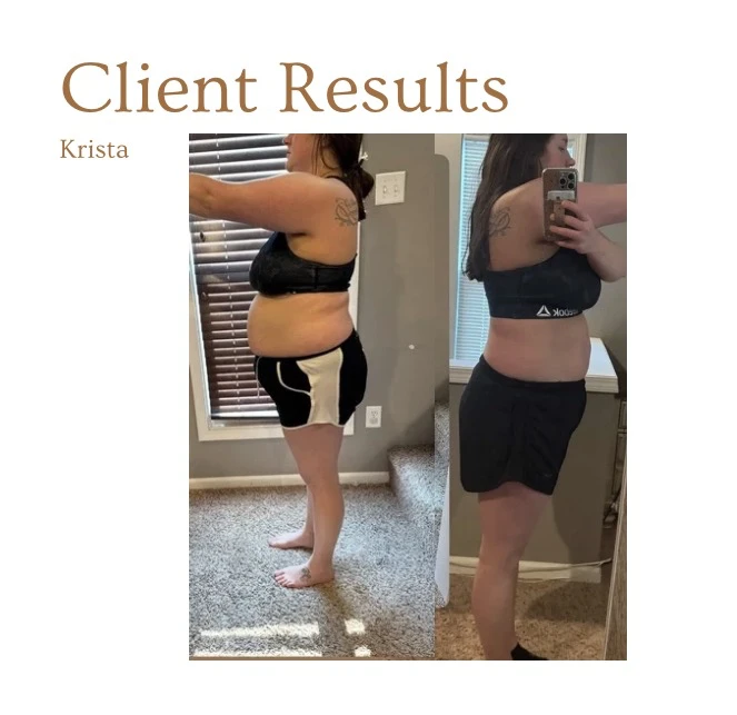 Krista, before and after coaching with Jonathan Heitritter