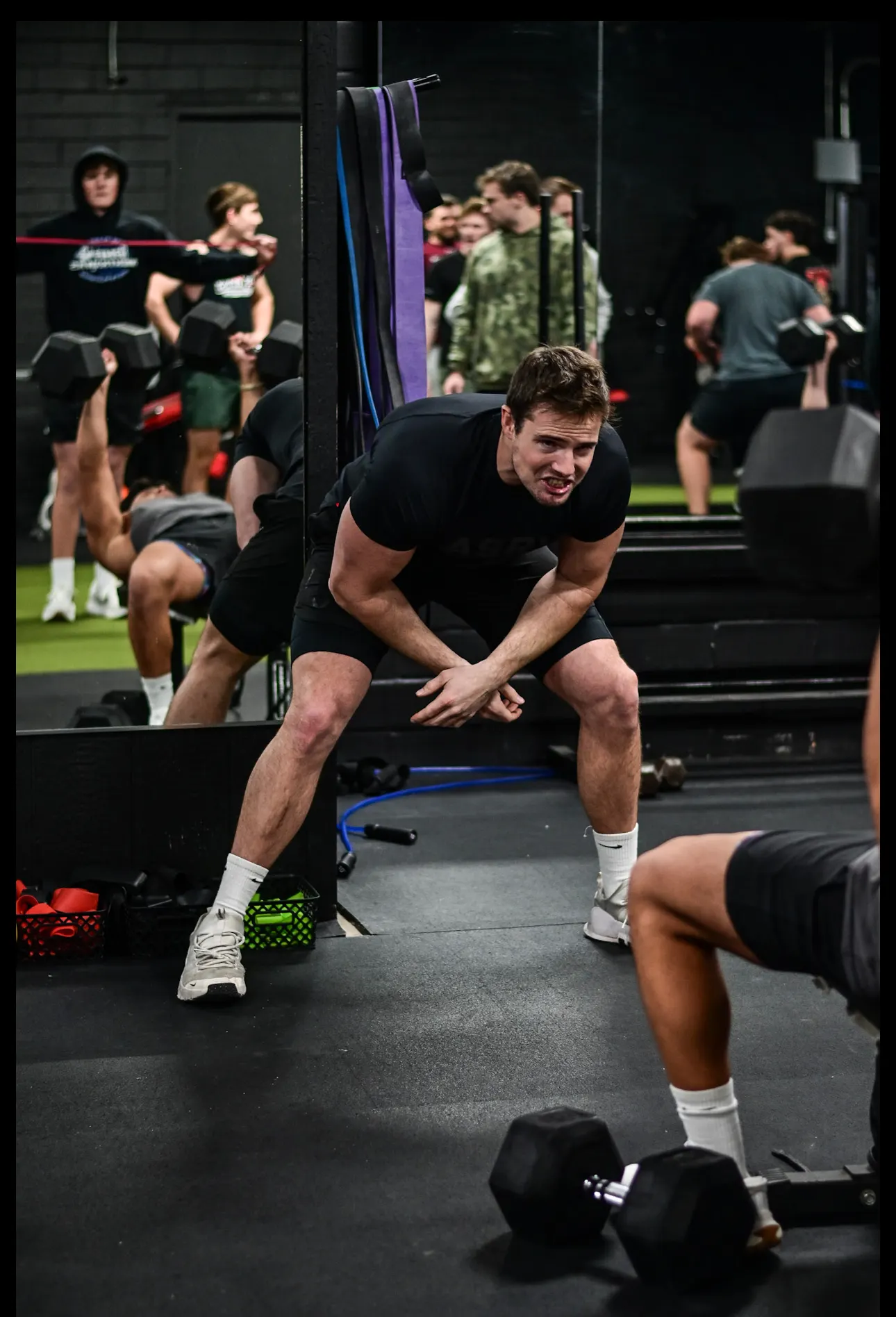 Jonathan training in the gym