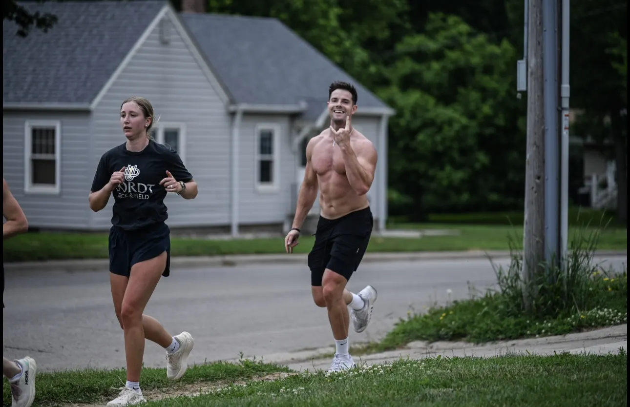 Outdoor running session